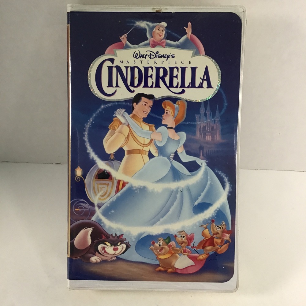 Walt Disney Masterpiece Collection Cinderella VHS 1995 Clamshell 5265A Movie